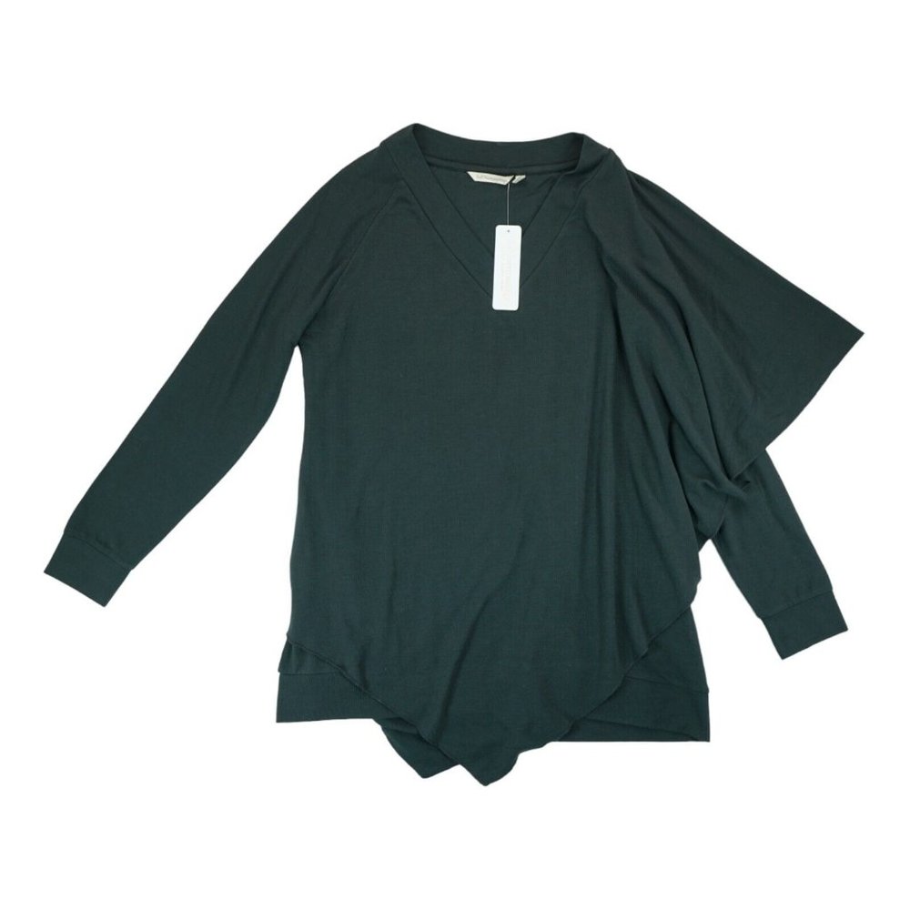 NWT Soft Surroundings Madeline Soft Stretch Knit Tunic Black Large MSRP $90